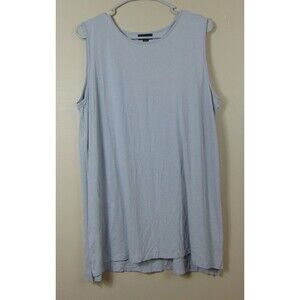 J.Jill Wearever Collection Tunic Top Women's Large Gray Sleeveless Tank Shirt